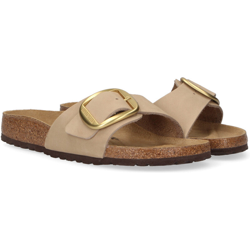 Birkenstock ciabatta Madrid Big Buckle beige