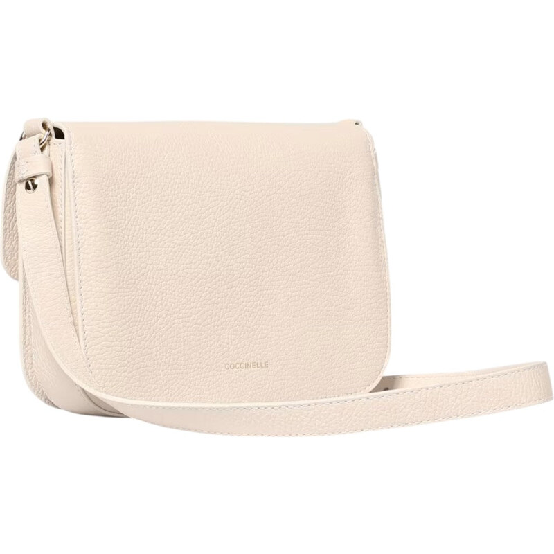 Borsa C-Me Coccinelle in Pelle a Grana con Logo Laminato