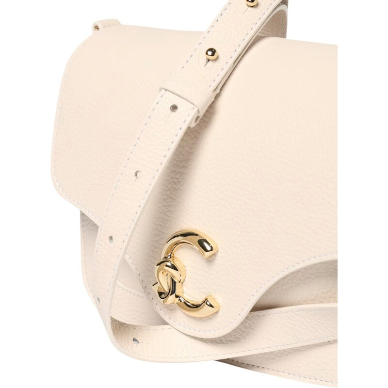 Borsa C-Me Coccinelle in Pelle a Grana con Logo Laminato