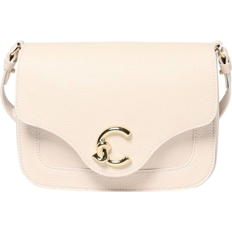 Borsa C-Me Coccinelle in Pelle a Grana con Logo Laminato