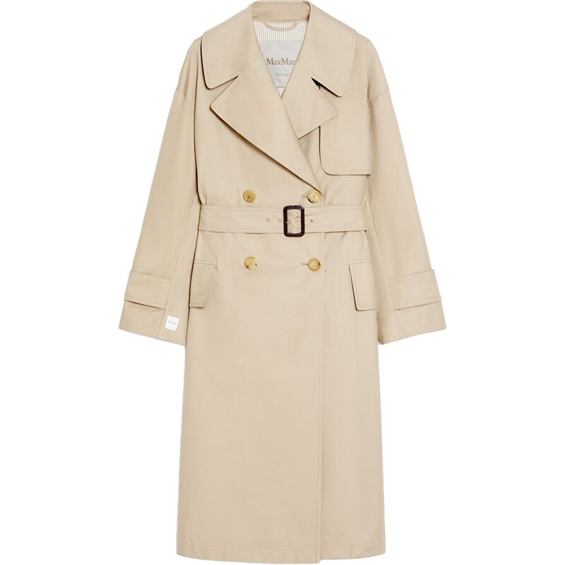 MAX MARA THE CUBE Trench mtrench in tweel antigoccia sabbia