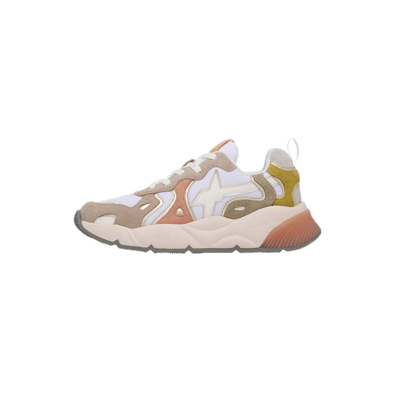 W6yz Sarah W Suede Nylon - Beige Stone Apricot Sneakers Basse Woman PE25 promo