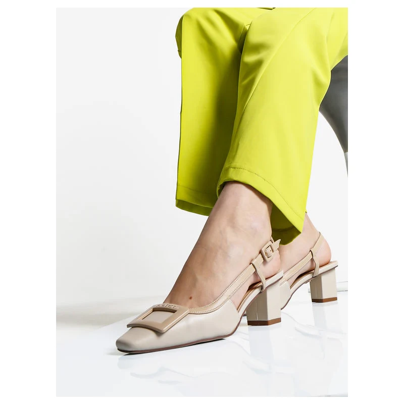 Laura Biagiotti Decolletè Donna Bicolore Aperte Dietro Decolleté