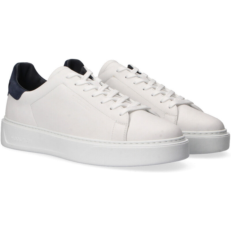 Woolrich sneaker pelle bianca e blu