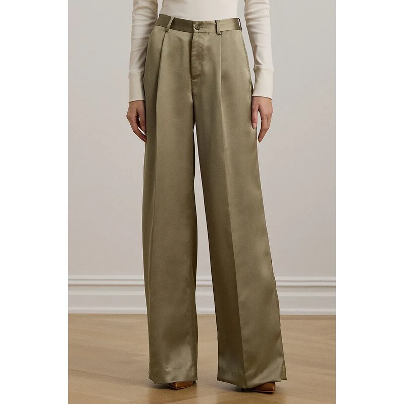 Lauren Ralph Lauren pantaloni colore marrone 200963668