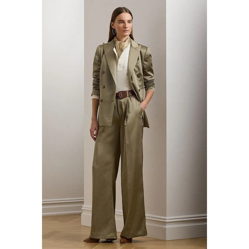 Lauren Ralph Lauren pantaloni colore marrone 200963668