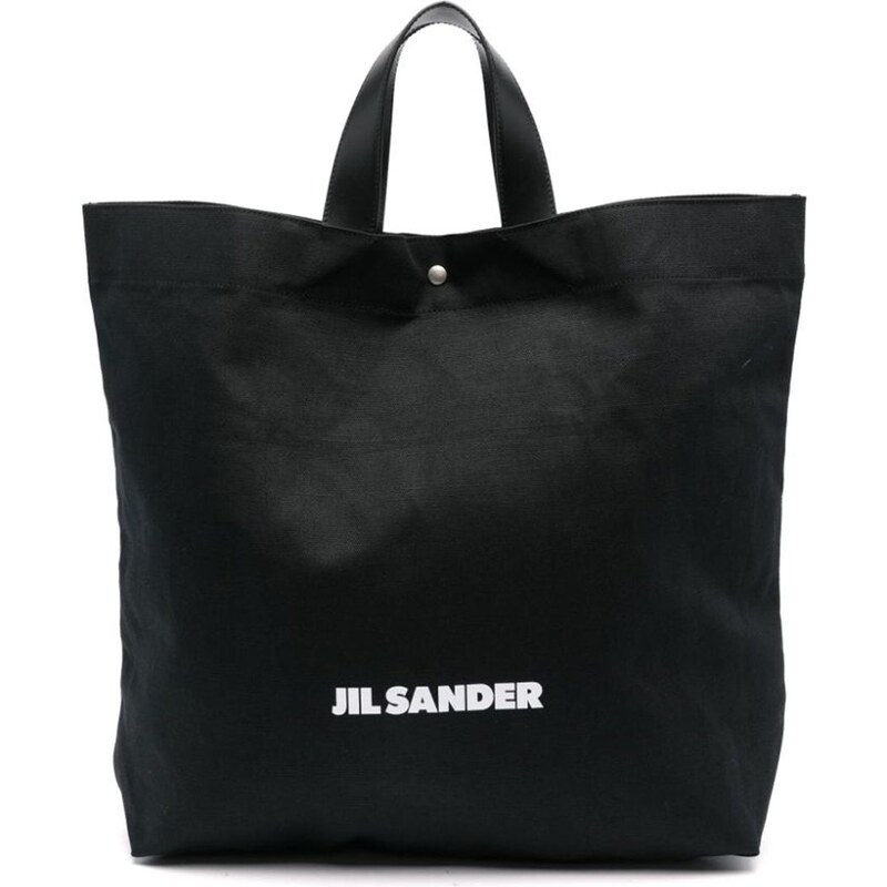 Jil Sander Logo-Print Tote Bag