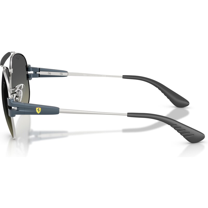 Ray - Ban Unisex RB3762M F12311 Occhiali da sole Metallo Argento Grigio Pantos Normale Sfumato