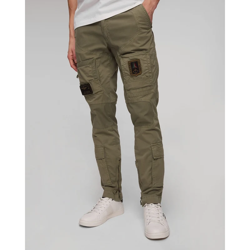Pantaloni Cargo Uomo COOFANDY – Elasticizzati, Taglio Dritto, Colore Verde Militare, Taglia XL, Lavabili In Lavatrice, Comodi E Pratici