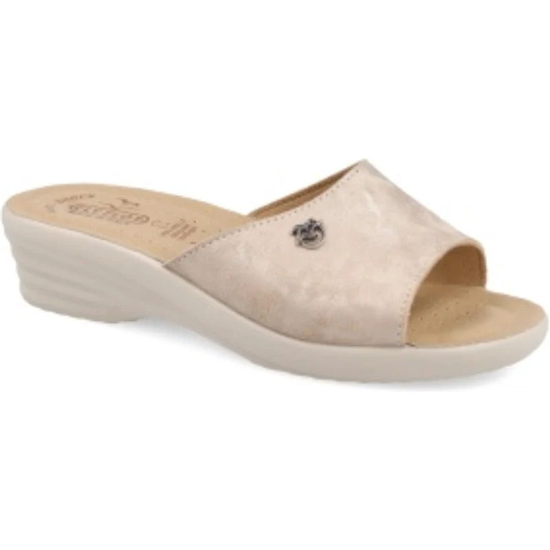 Fly Flot 81Q56 KD Blu Ciabatte Donna Made In Italy Due Elastici Antishock Anatomica Antiscivolo Zeppa 3