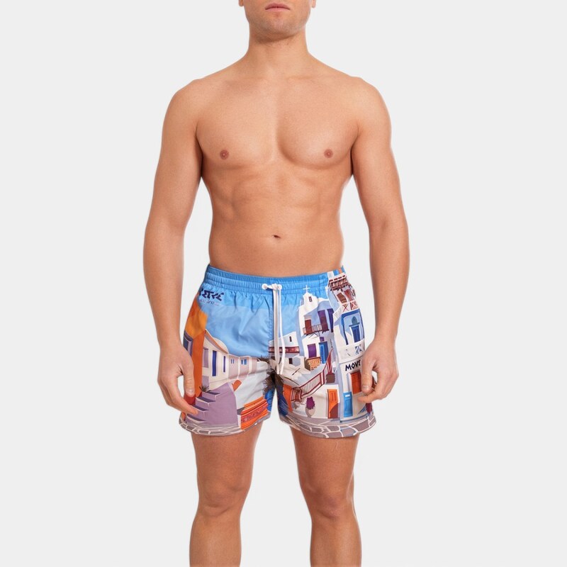 MOVE Costume da bagno Saint Vincent Grecia Taglia: L,Colore: Multicolore