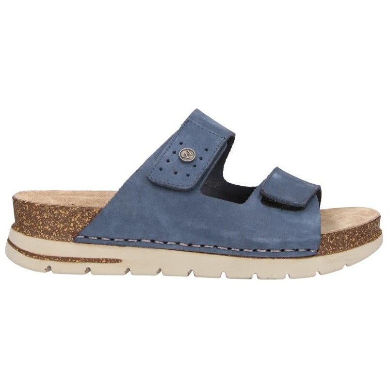 Andrea Conti Ciabatte Donna – Blu, Taglia 40, Pelle Morbida E Comfort