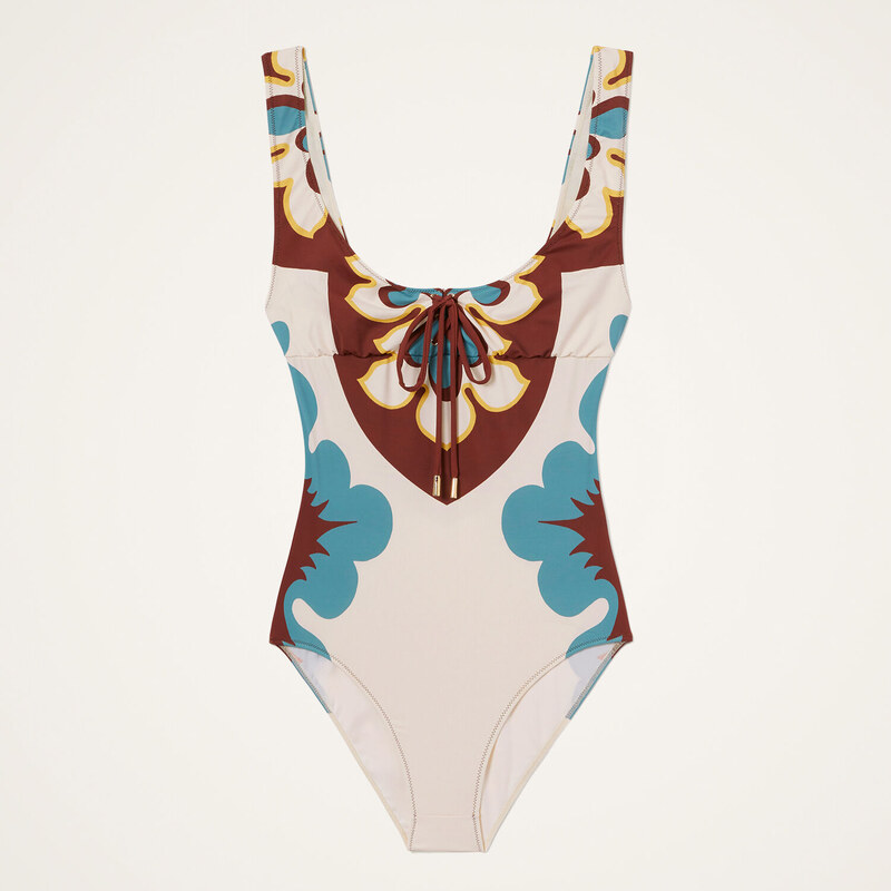 La DoubleJ Swimwear gend - Sunset Suit Sleeveless Palazzo Placée Chocolate M 74% Polyamide 26% Elastane
