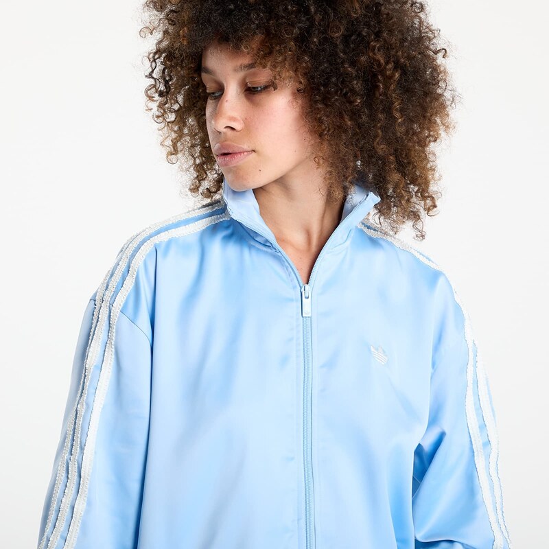 Giacca adidas Originals Satin Firebird Track Top Ruffle 3-Stripes Clear Sky M