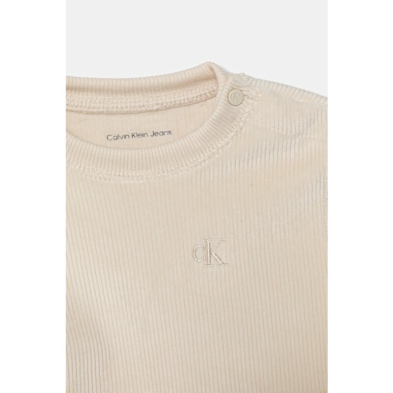 Calvin Klein Jeans tuta neonato/a colore beige IN0IN00236