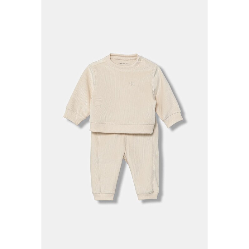 Calvin Klein Jeans tuta neonato/a colore beige IN0IN00236