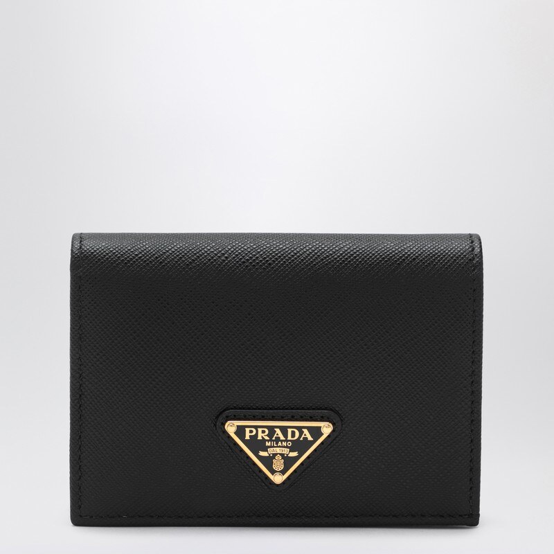 Prada Portafoglio piccolo nero in Saffiano
