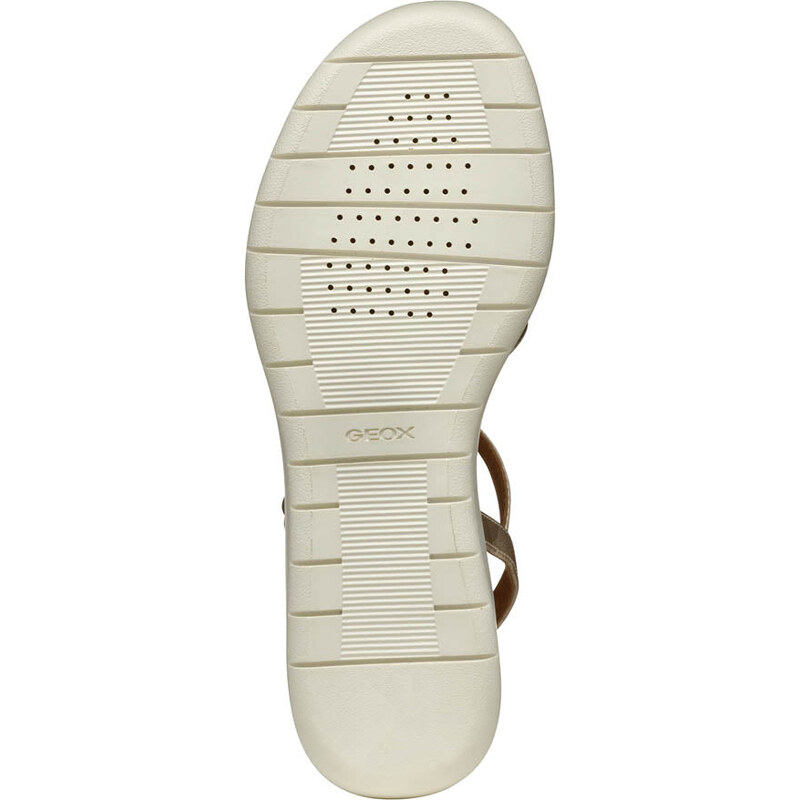 Sandali oro da Donna con zeppa e cinturino alla caviglia Geox