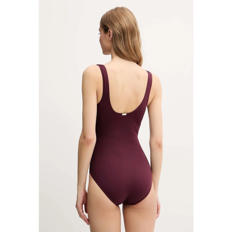 Lauren Ralph Lauren costume da bagno intero colore granata
