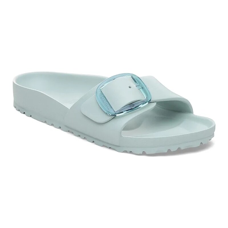 Birkenstock ciabatte slide Madrid Big Buckle EVA donna colore turchese 1029614