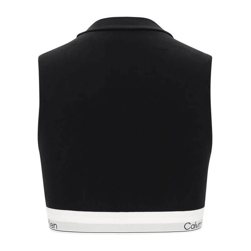 Calvin Klein Lightly Lined Mockneck Bralette - Black Top Woman AI25