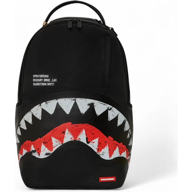 Zaino Sprayground nero Led stripe sharks dlx backpack