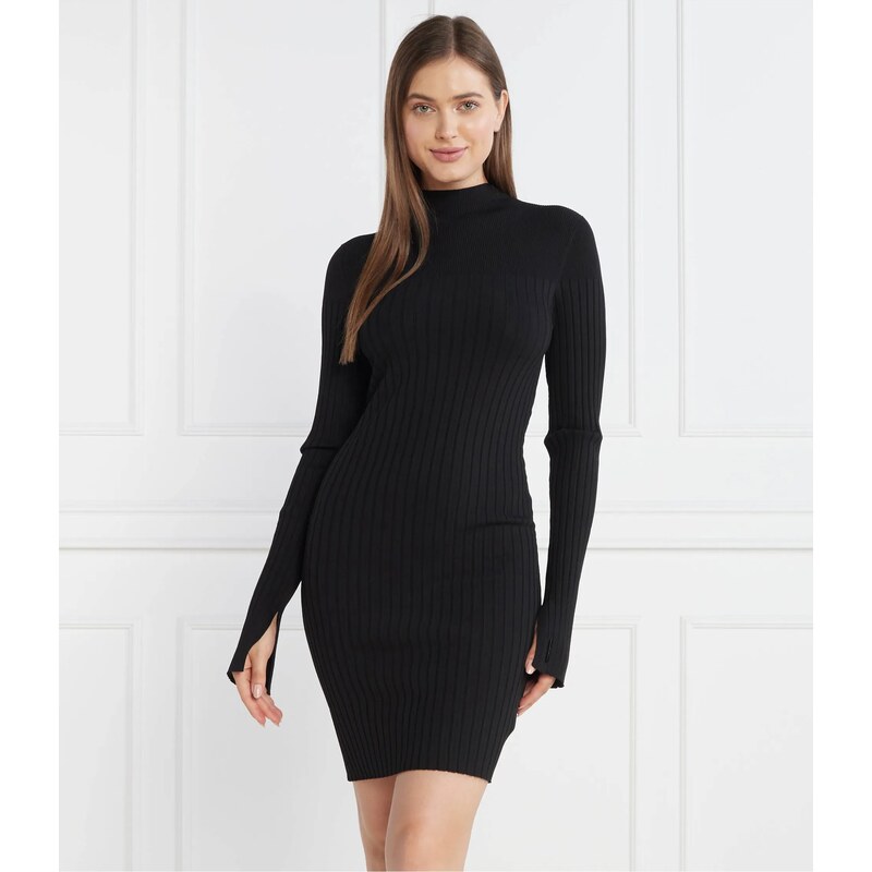Calvin Klein Vestito ICONIC RIB KNIT LS
