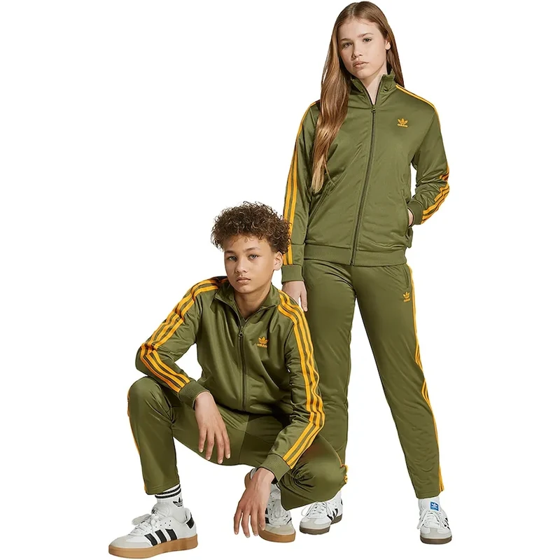 adidas Originals pantaloni tuta bambino/a colore verde con