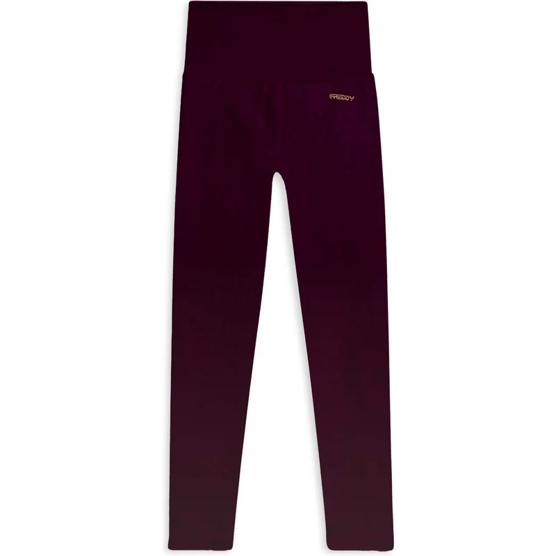 Freddy Leggings 7/8 a vita altissima in tessuto seamless a costine