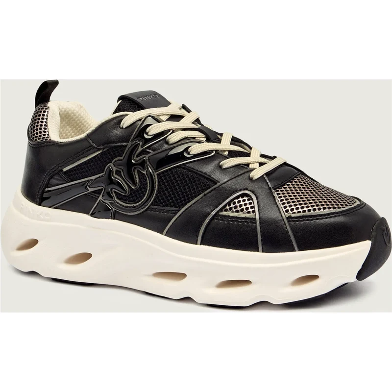 Pinko Sneakers PINK 06 con l'aggiunta di pelle