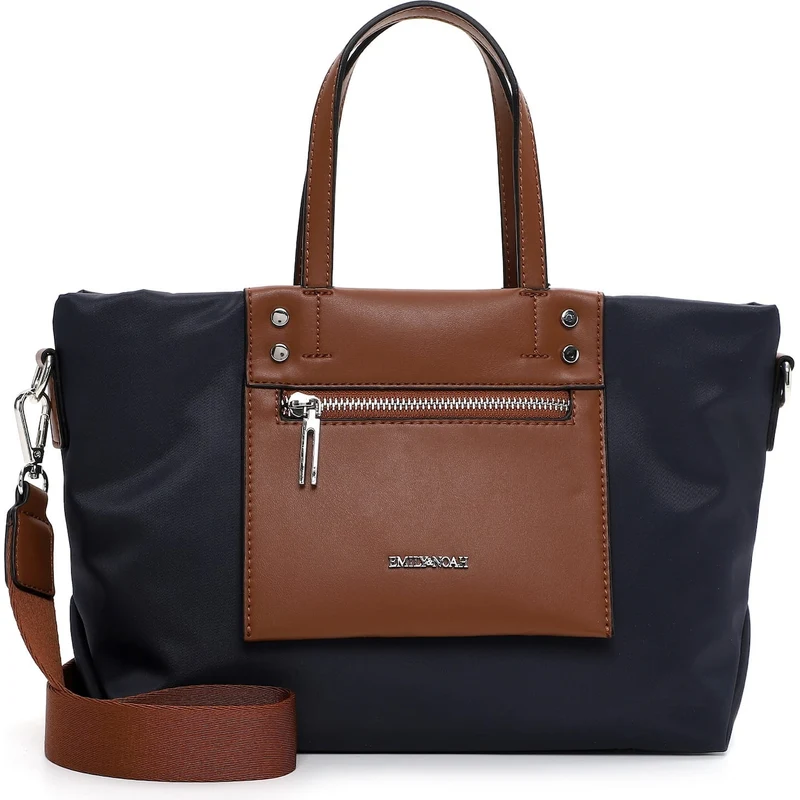 Emily & Noah Nathalie 64063 Shopper Donna – Tinta Unita, Vegan, Tracolla Regolabile