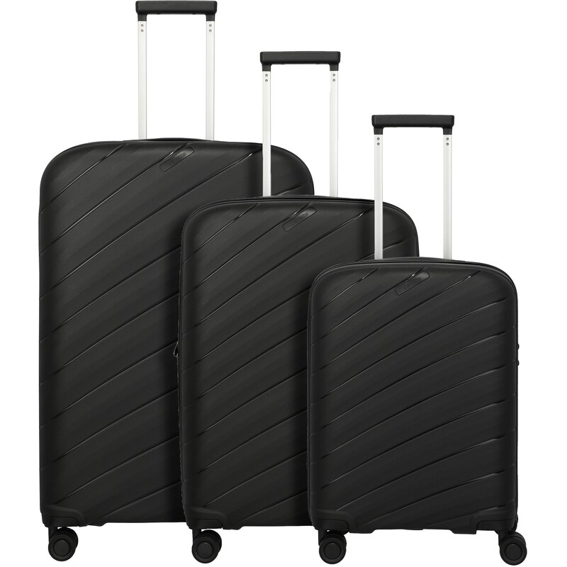 Rockland Set di 4 valigie a pois, Mulpink Dots, Taglia unica, Set di