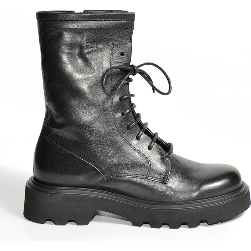 BATA Stivaletti In Pelle Donna Con Lacci E Cerniera Laterale - Unisex, Comfortevoli E Chic