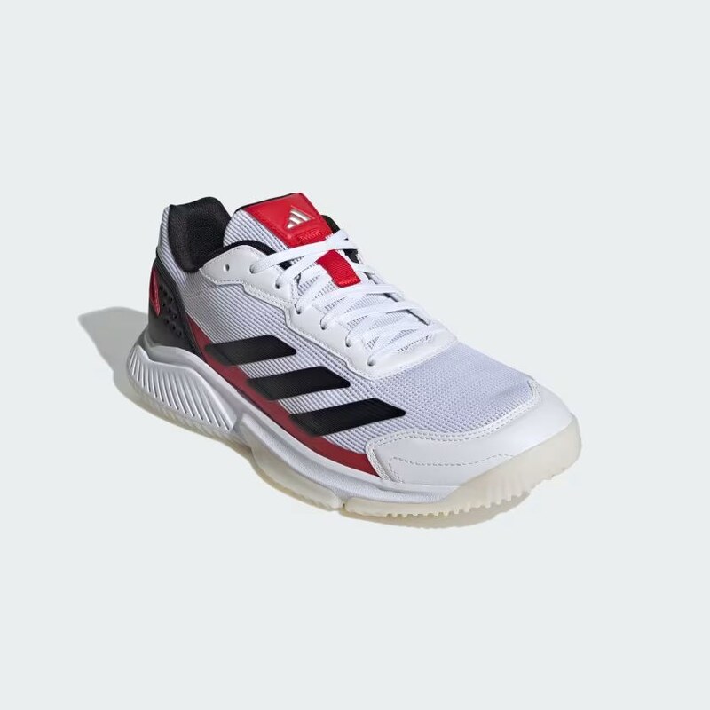 Adidas Scarpe da Padel Courtquick Uomo Cloud White/Core Black/Lucid Red