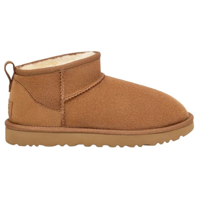 Stivaletto Ugg CLASSIC ULTRA MINI in camoscio color nocciola