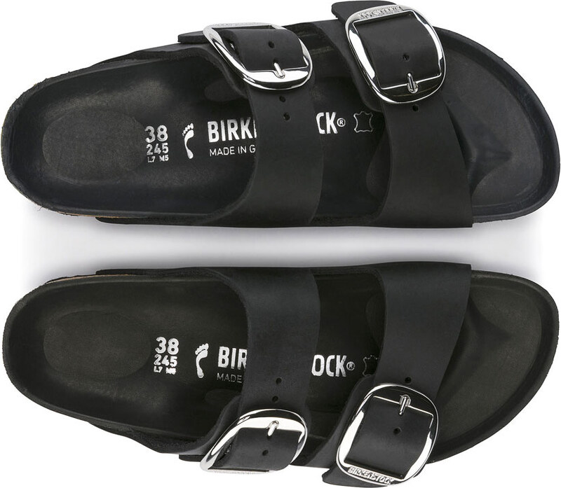Birkenstock Arizona Big Buckle Black Narrow Fit Unisex - Sandali Birkenstock - Nero - 1011075-2.5