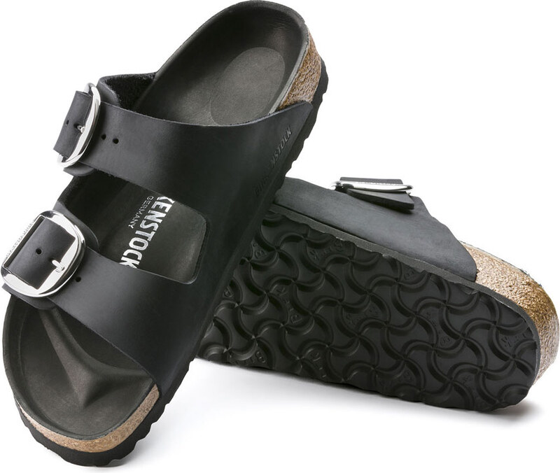 Birkenstock Arizona Big Buckle Black Narrow Fit Unisex - Sandali Birkenstock - Nero - 1011075-2.5