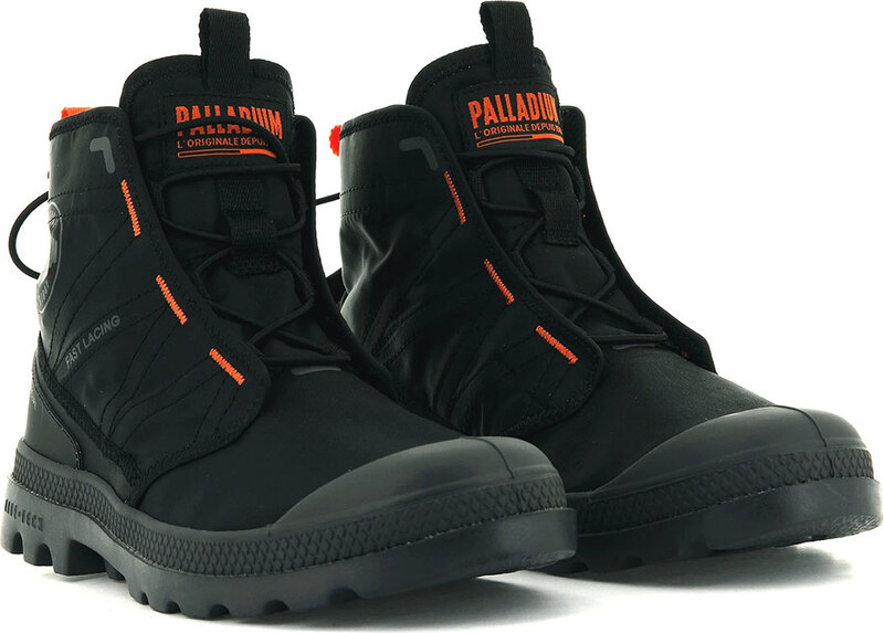 Palladium Pampa Travel Lite Black - Uomini - Scarpe Palladium - Nero - 77039-008-M