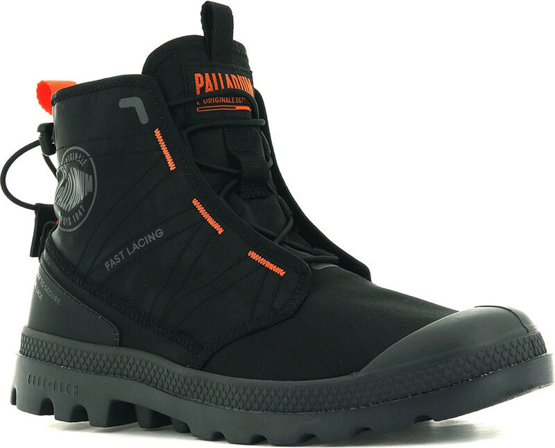 Palladium Pampa Travel Lite Black - Uomini - Scarpe Palladium - Nero - 77039-008-M