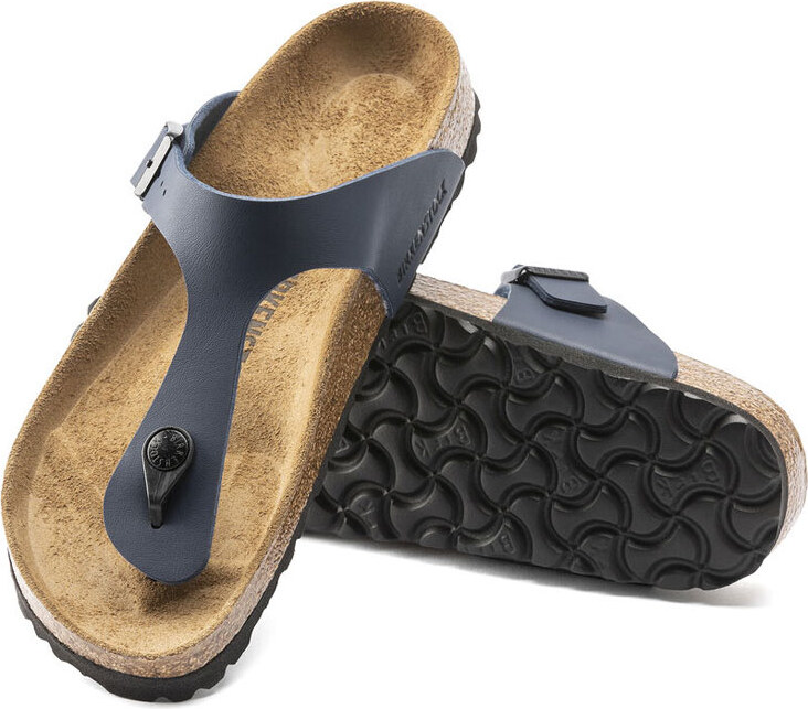 Birkenstock Gizeh Birko-Flor Narrow Fit Unisex - Sandali Birkenstock - Blu - 143623-5.5