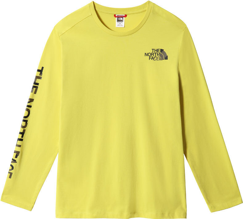 The North Face M Coordinates L/S Tee Acid Yellow - Uomini - Maglietta a maniche corte The North Face - Giallo - NF0A5IG9760
