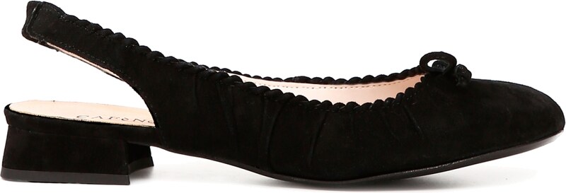 Cafènoir EE502 Ballerine aperte sul retro in camoscio