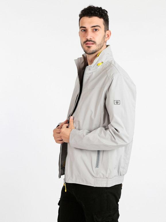 Wampum Giacca a Vento Con Full Zip Giacconi e Giubbotti Uomo Grigio Taglia Xxl