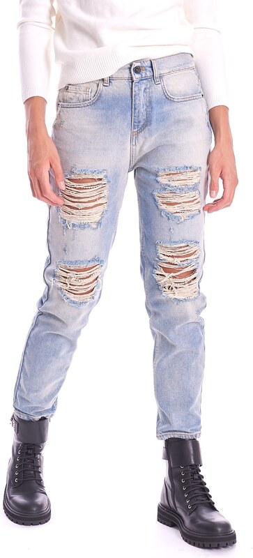 JEANS BOYFRIEND TWINSET ACTITUDE CON ROTTURE