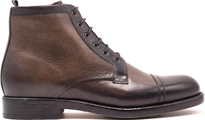 STIVALETTO ROSSI IN PELLE GRIGIO, Colore Grigio