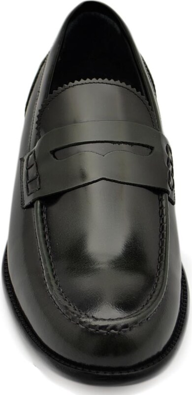 Malu Shoes Scarpe uomo mocassino verde abrasivato cucitura fondo cuoio sottile made in italy vera pelle certificata business man