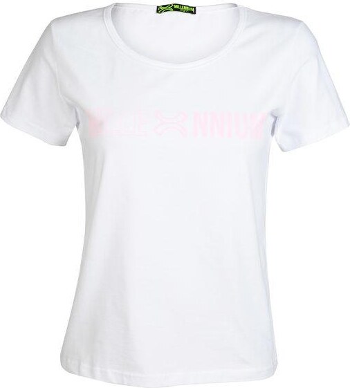 Millennium T-shirt Sportiva Con Stampa Scritta Manica Corta Donna Bianco Taglia Xl