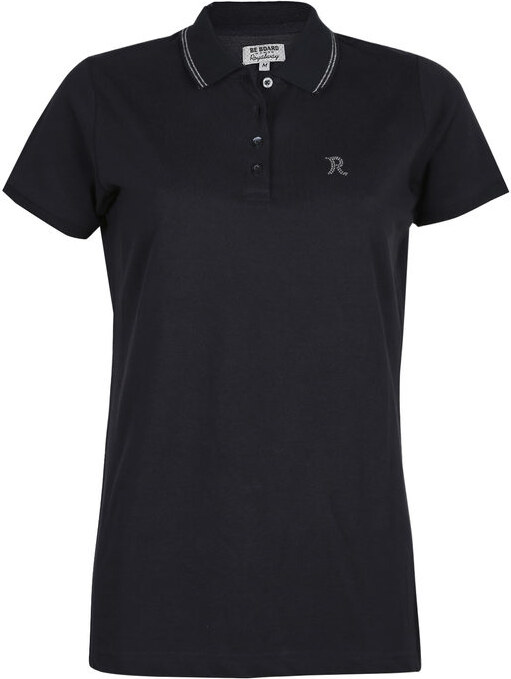 Be Board Polo Donna a Maniche Corte In Cotone Manica Corta Blu Taglia L