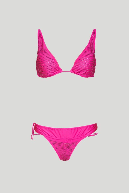 EFFEK F**K Bikini Fuxia con Top a Triangolo Alto - S
