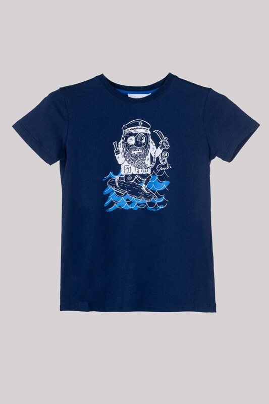 GAUDI' KIDS T-Shirt con Stampa Marinaio Blu - 2A